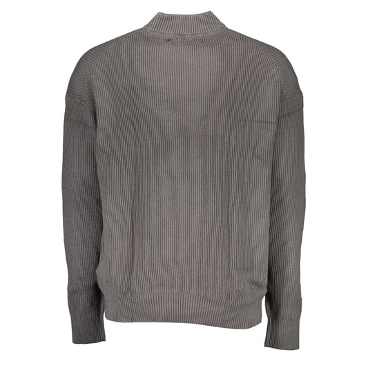 Calvin Klein Gray Cotton Sweater Mens Sweater