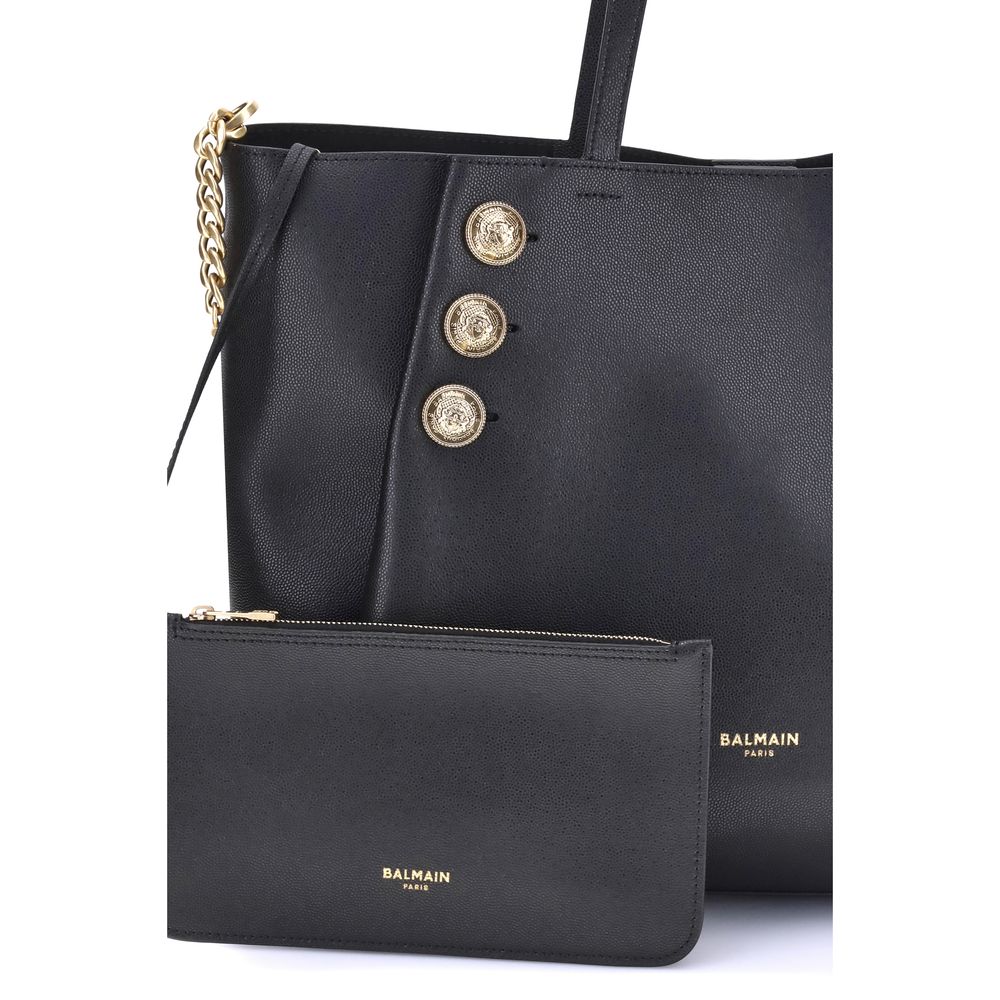 Balmain Emblème Tote Bag Womens Shoulder Bag