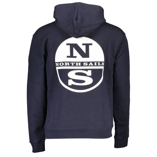 North Sails Blue Cotton Sweatshirt Mens Sweater