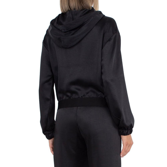 Comme Des Fuckdown Black Polyester Women's Hooded Sweatshirt