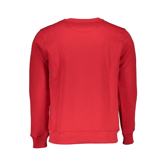 North Sails Red Cotton Sweatshirt Mens Sweater