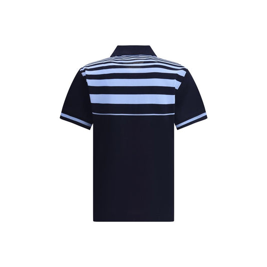 Ferragamo Blue Cotton Polo Shirt