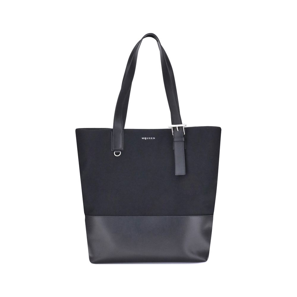 Alexander McQueen Canvas Tote Bag Mens Shoulder Bag