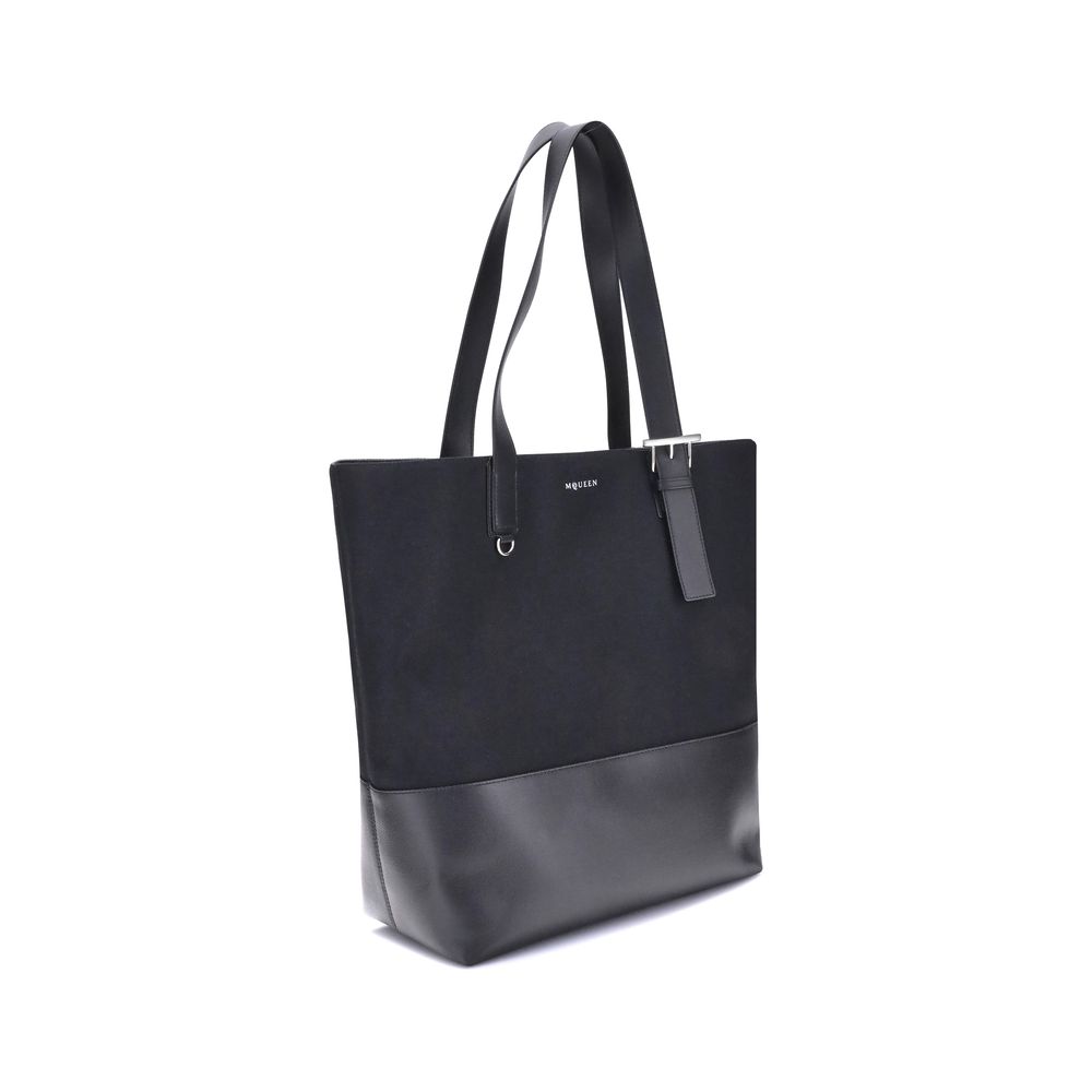 Alexander McQueen Canvas Tote Bag Mens Shoulder Bag