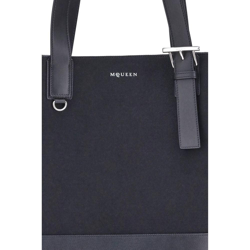 Alexander McQueen Canvas Tote Bag Mens Shoulder Bag