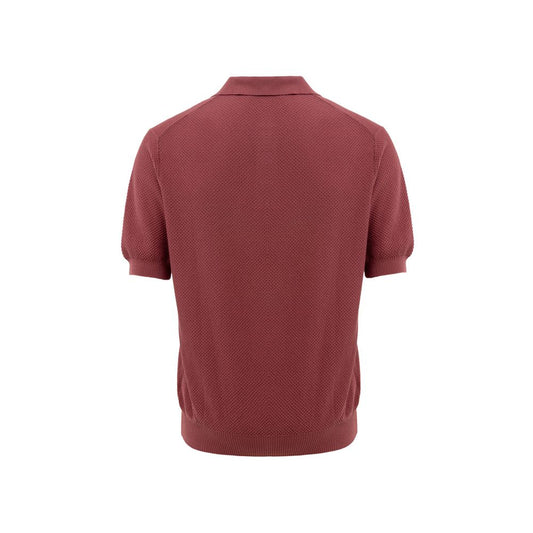 Gran Sasso Red Cotton Polo Shirt Mens T-Shirt