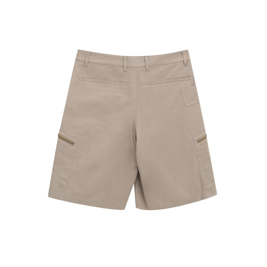 Dior Beige Cotton Cargo Shorts Mens Shorts