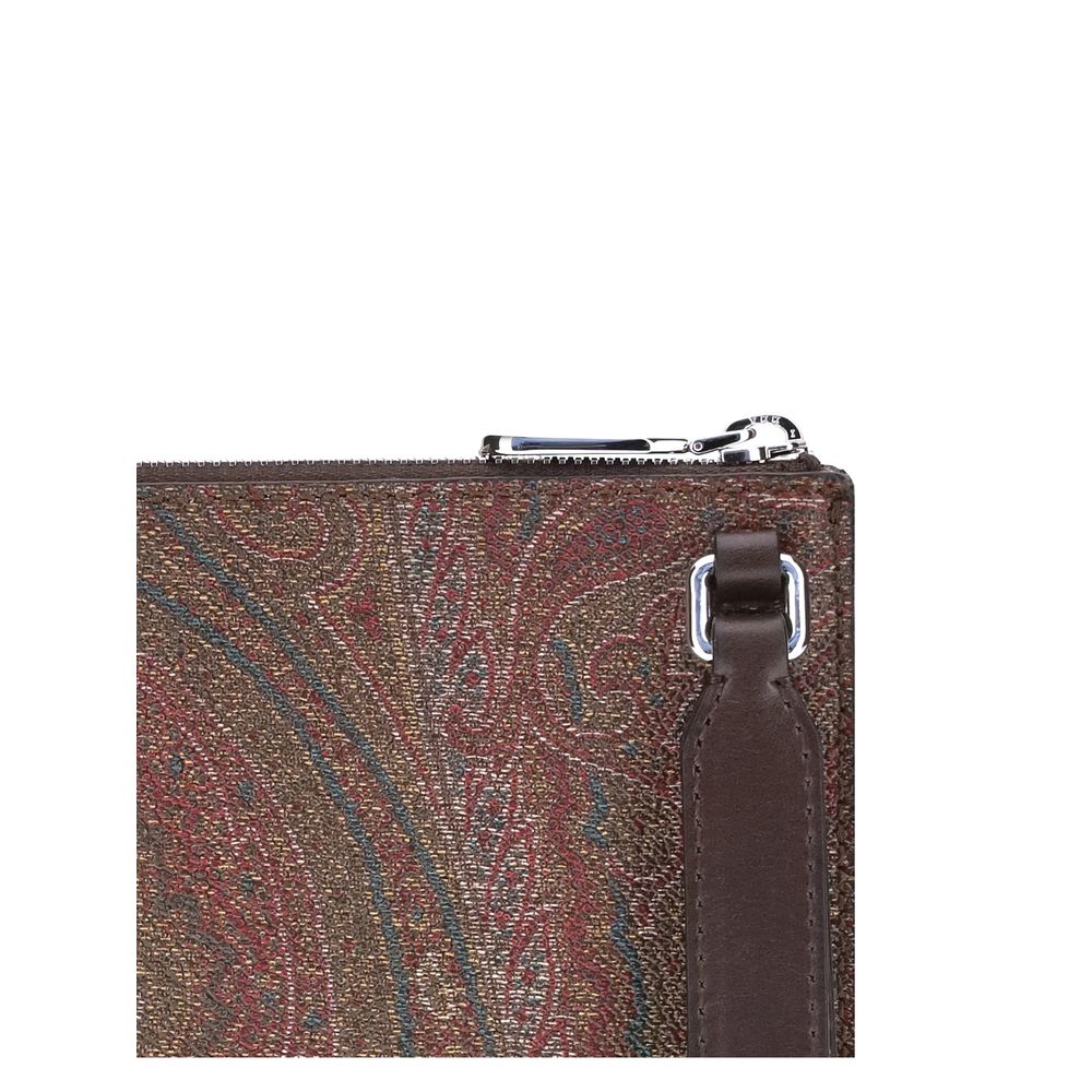 Etro Arnica Pouch with Pegaso Mens Clutch Bag