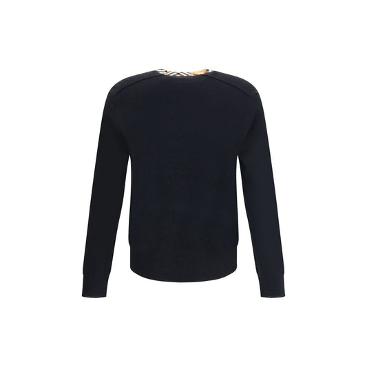 Burberry Black Wool Sweatshirt Mens Sweater