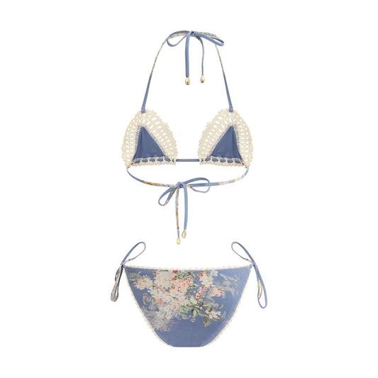 Zimmermann Light Blue Polyamide Bikini