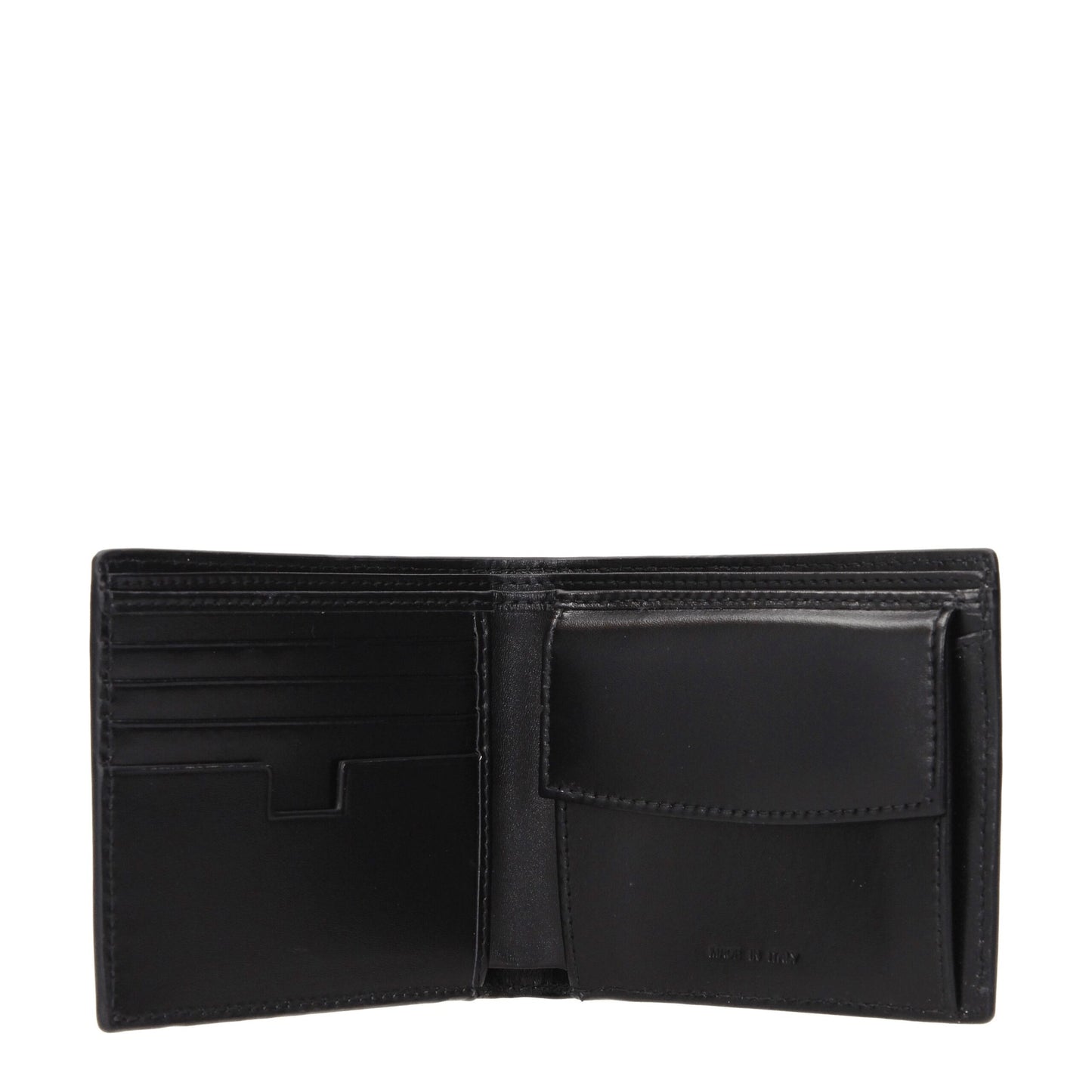 Testoni Black Leather Wallet Mens Wallet