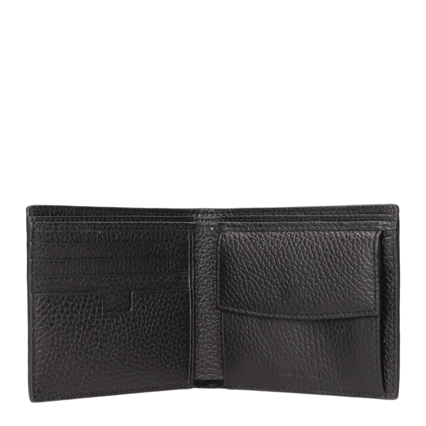 Testoni Black Leather Wallet Mens Wallet