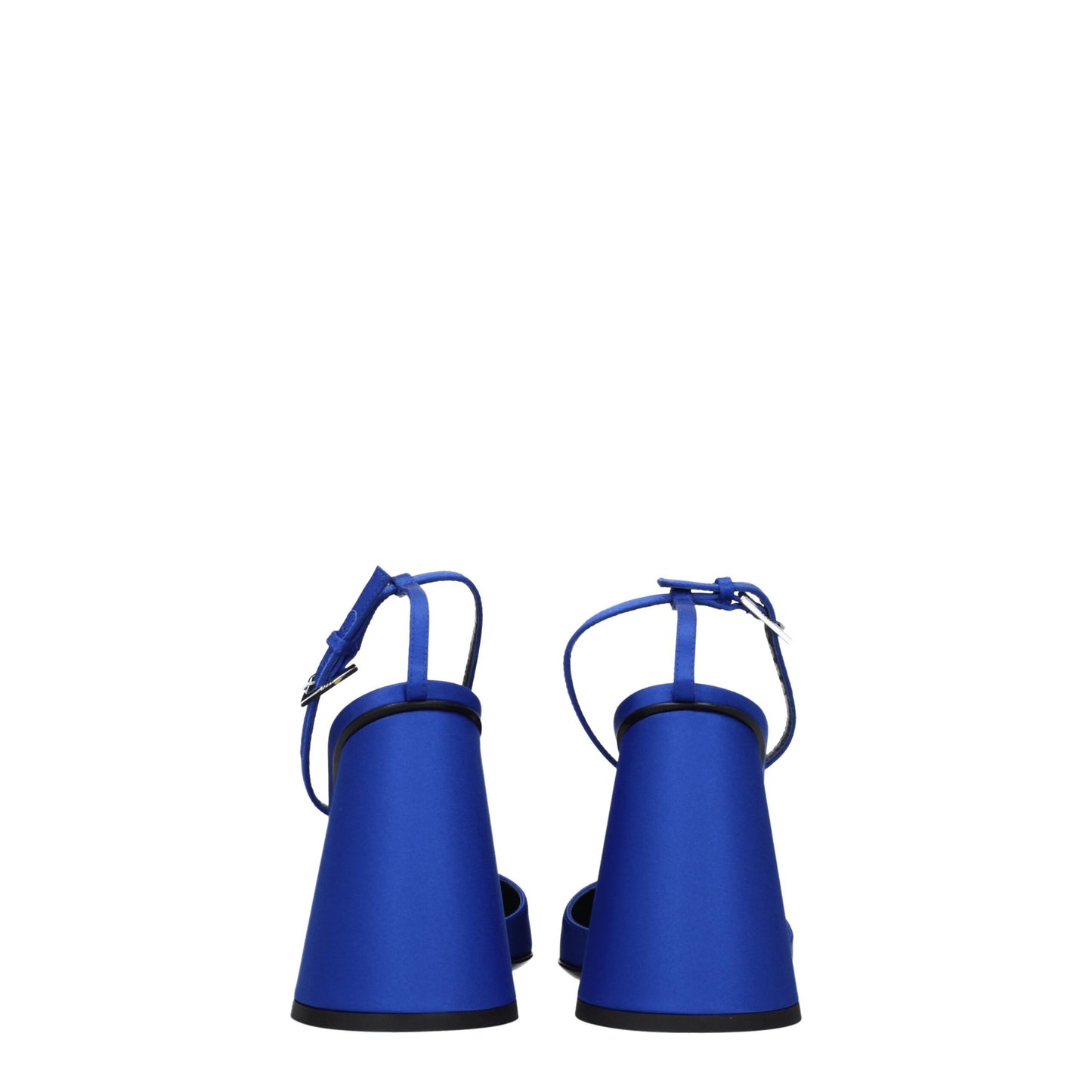 The Attico Blue Satin Platform Sandals