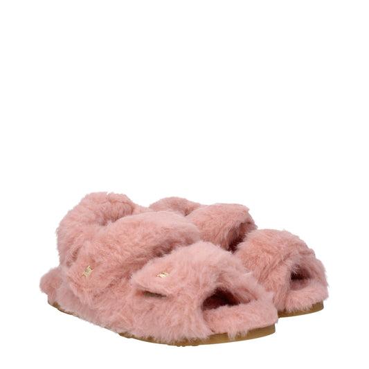 Max Mara Pink Fur Sandals