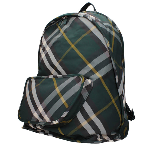 Burberry Green Fabric Backpack Mens Backpack