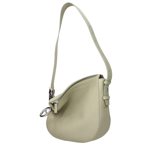 Burberry Green Leather Shoulder Bag Womens Shoulder Bag