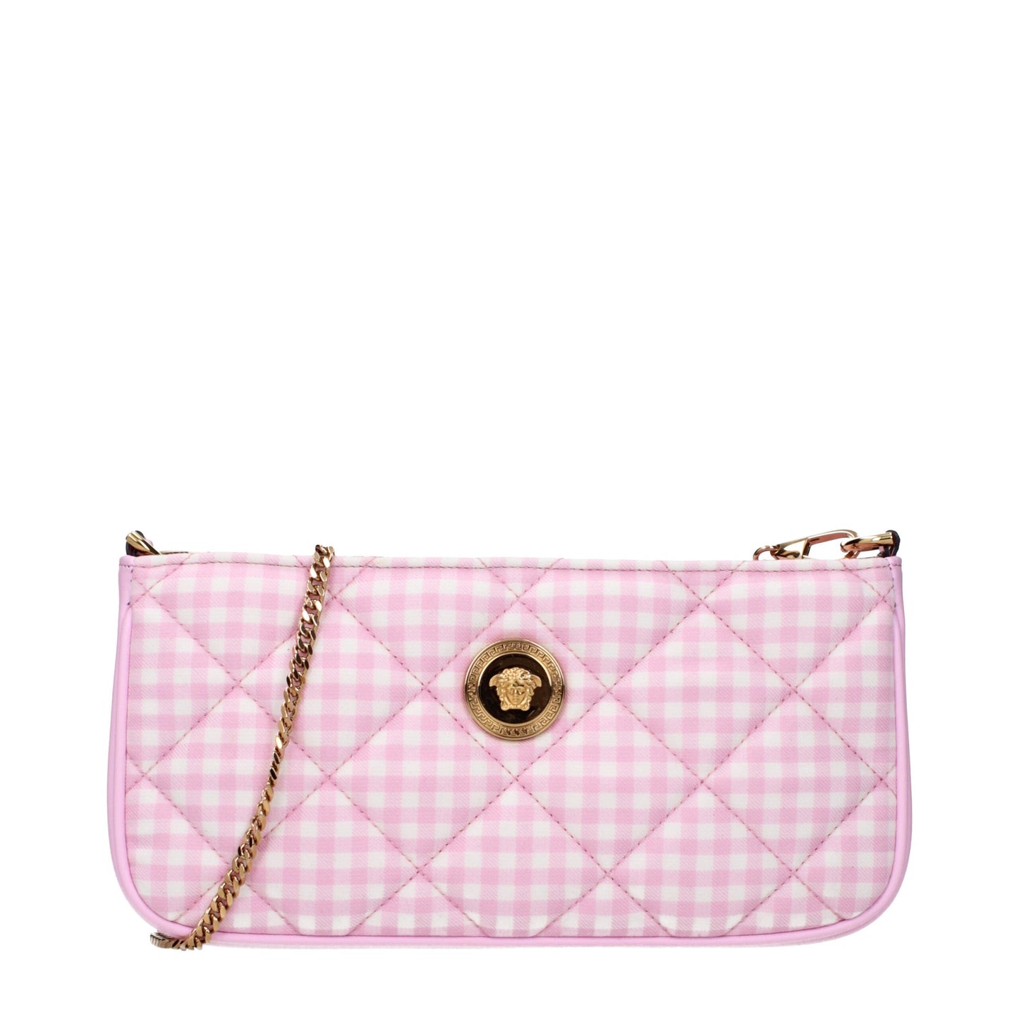 Versace Pink Fabric Shoulder Bags Womens Shoulder Bag