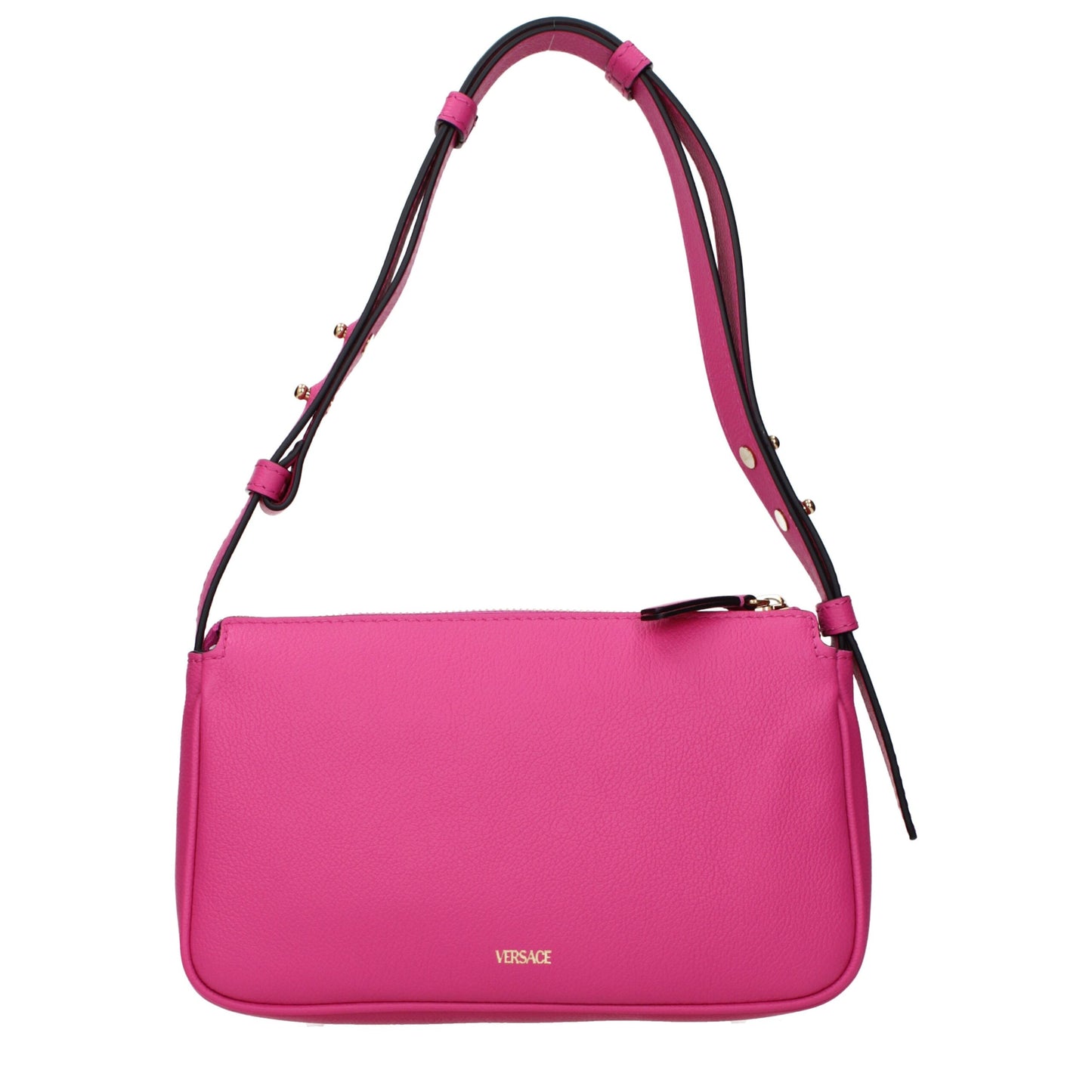 Versace Pink Leather Shoulder Bag Womens Shoulder Bag