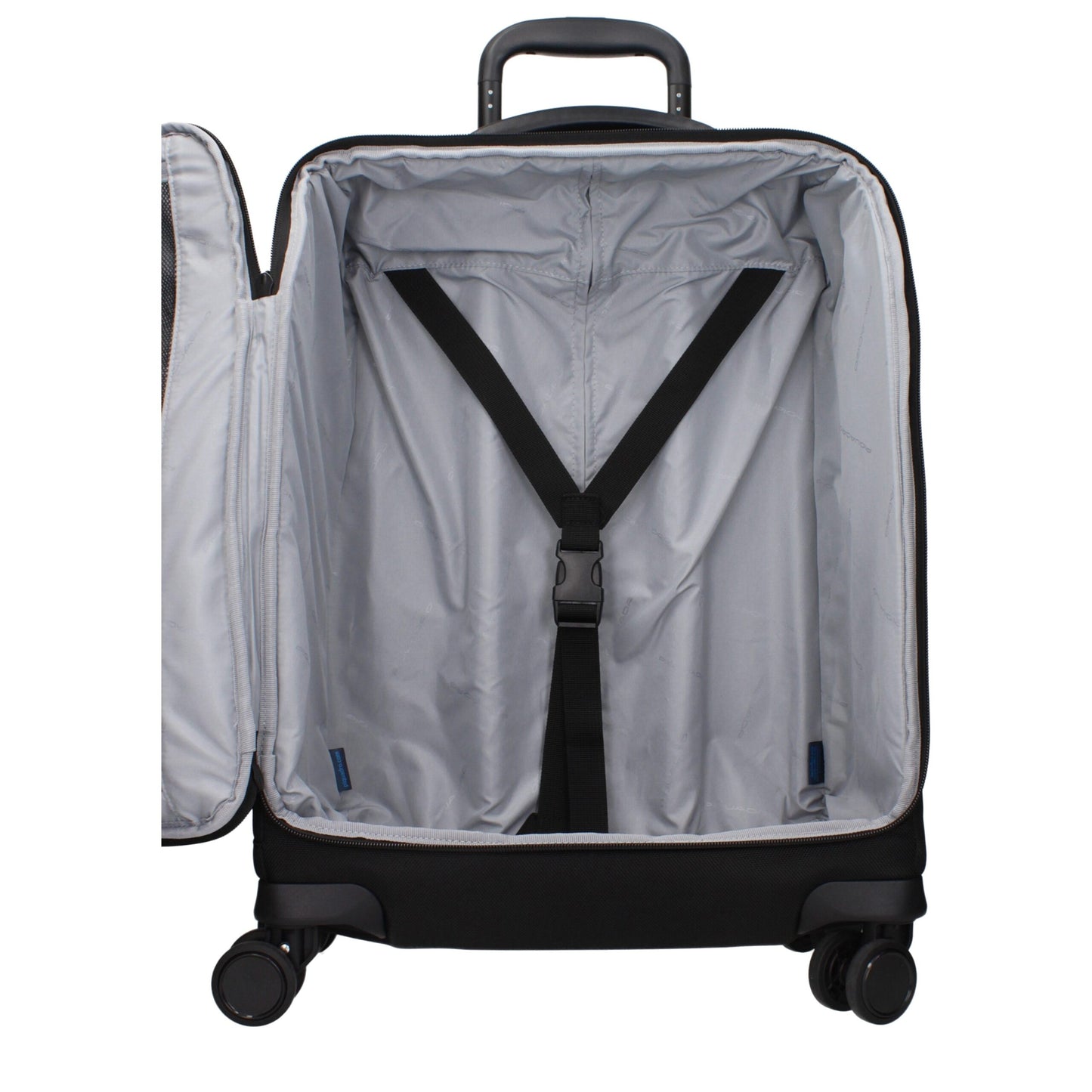 Piquadro Black Fabric Luggage And Travel