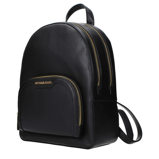 Michael Kors Black Leather Backpack Womens Backpack