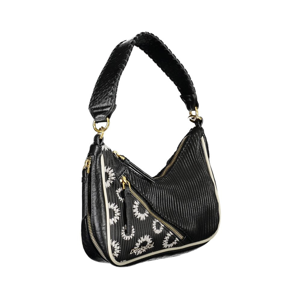 Desigual Black Polyethylene Handbag Womens Shoulder Bag