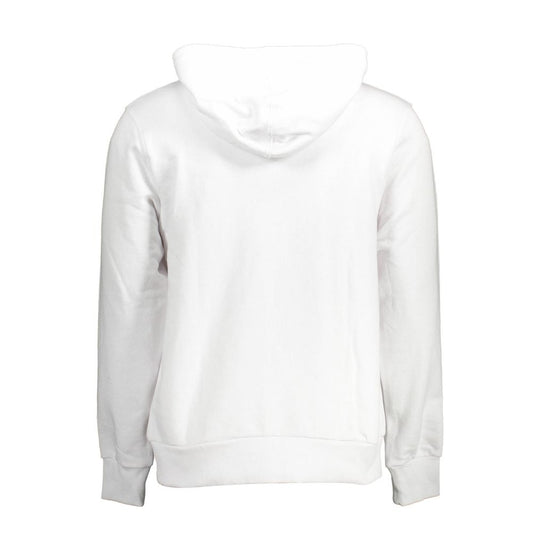 Cavalli Class White Cotton Men Sweatshirt