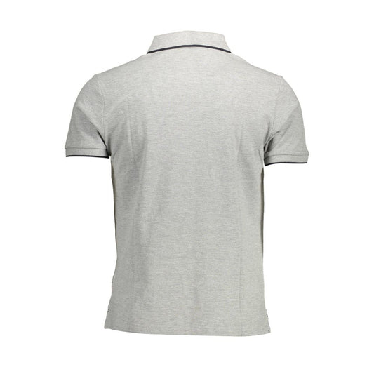 North Sails Gray Cotton Polo Shirt Mens T-Shirt