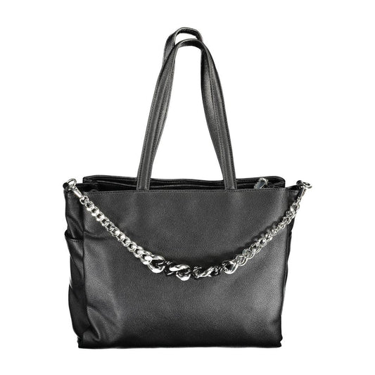 BYBLOS Black Polyurethane Women's Handbag Womens Shoulder Bag
