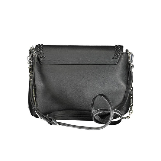 BYBLOS Black Polyurethane Women Handbag Womens Shoulder Bag