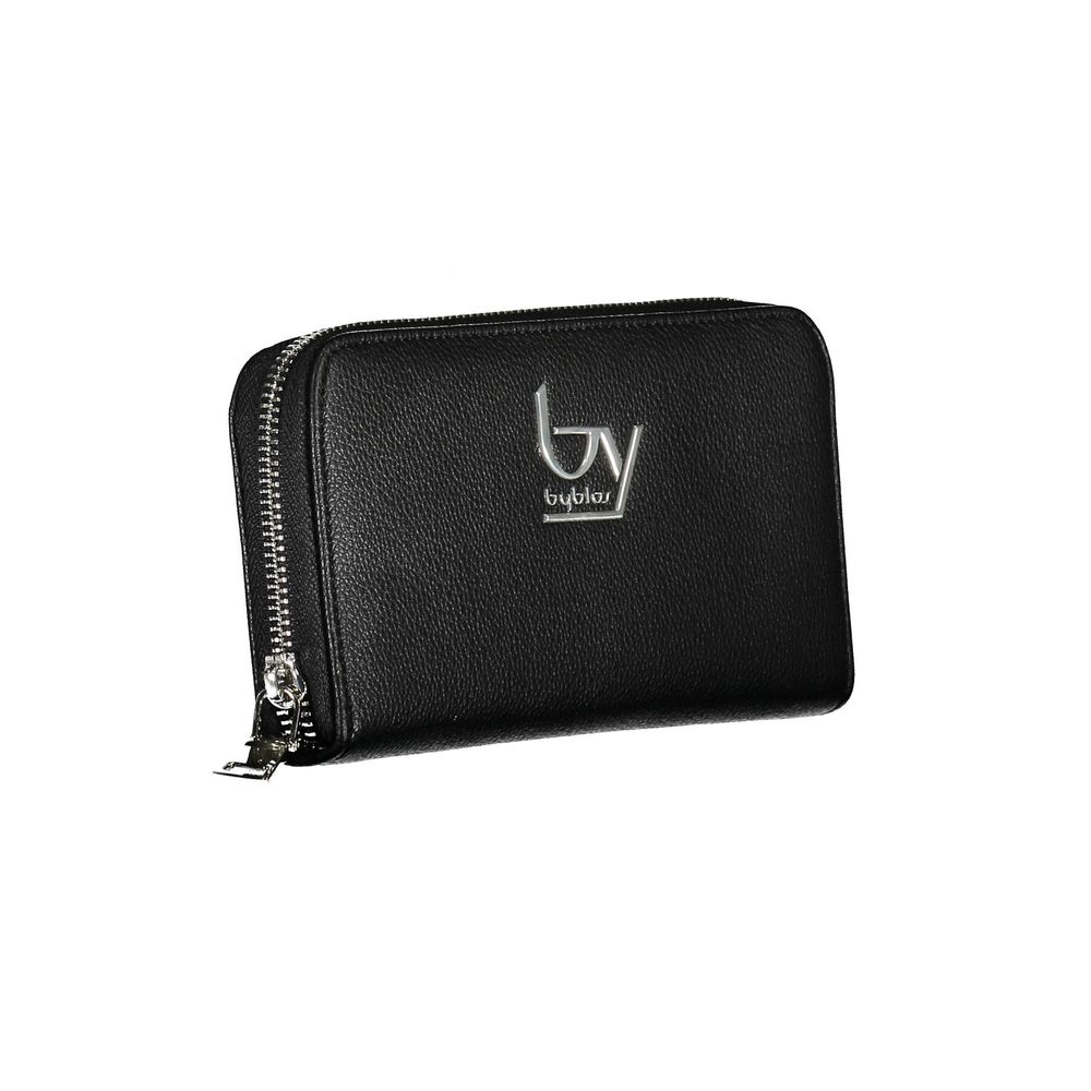 BYBLOS Black Polyurethane Women Wallet Womens Wallet