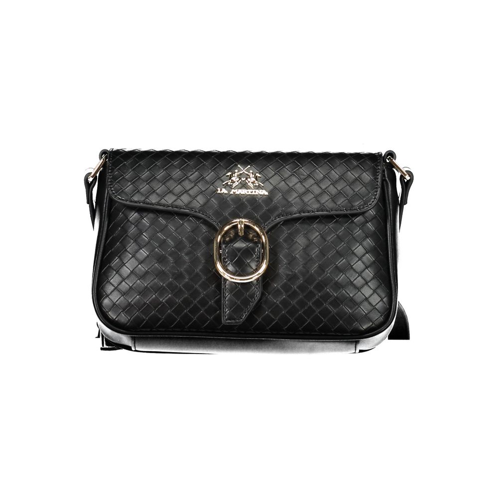 La Martina Black Polyethylene Handbag Womens Shoulder Bag