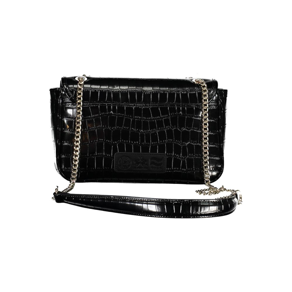 La Martina Black Polyethylene Handbag Womens Shoulder Bag