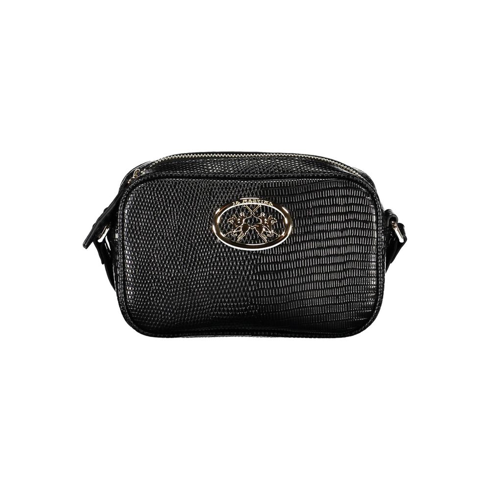 La Martina Black Polyethylene Handbag Womens Shoulder Bag