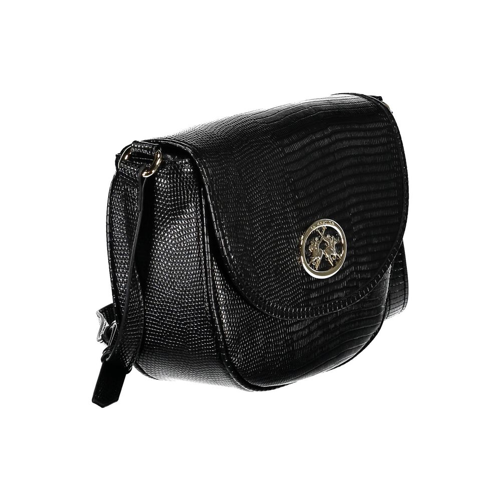 La Martina Black Polyethylene Handbag Womens Shoulder Bag
