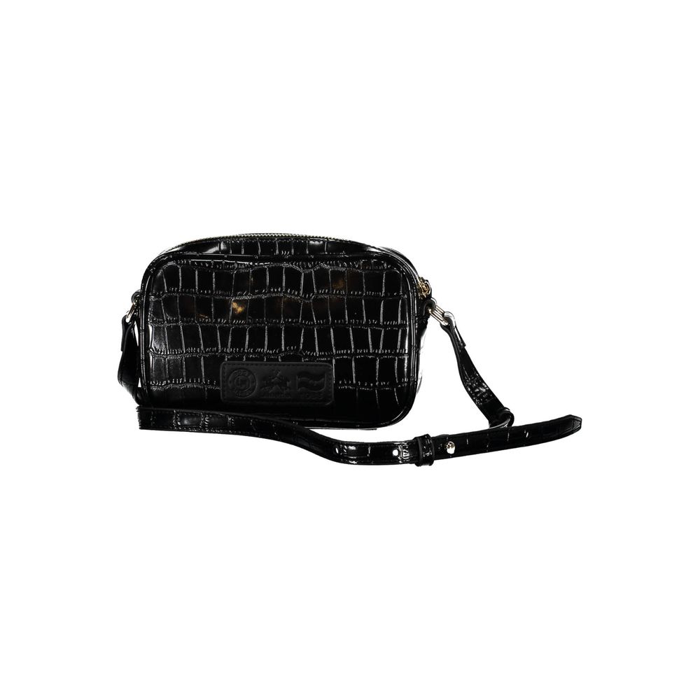 La Martina Black Polyethylene Handbag Womens Shoulder Bag