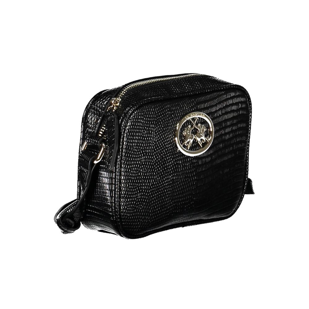 La Martina Black Polyethylene Handbag Womens Shoulder Bag