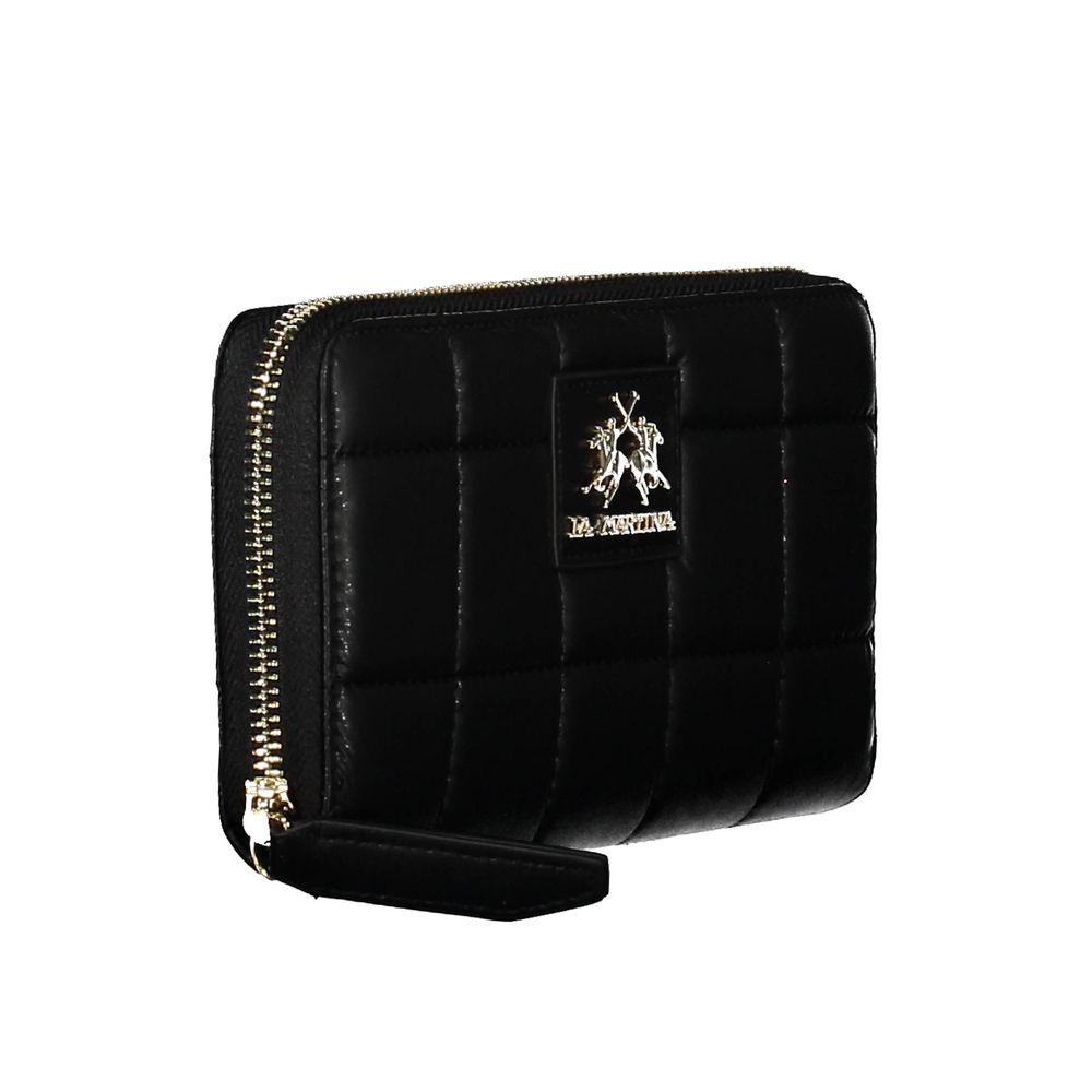 La Martina Black Polyethylene Handbag Womens Wallet