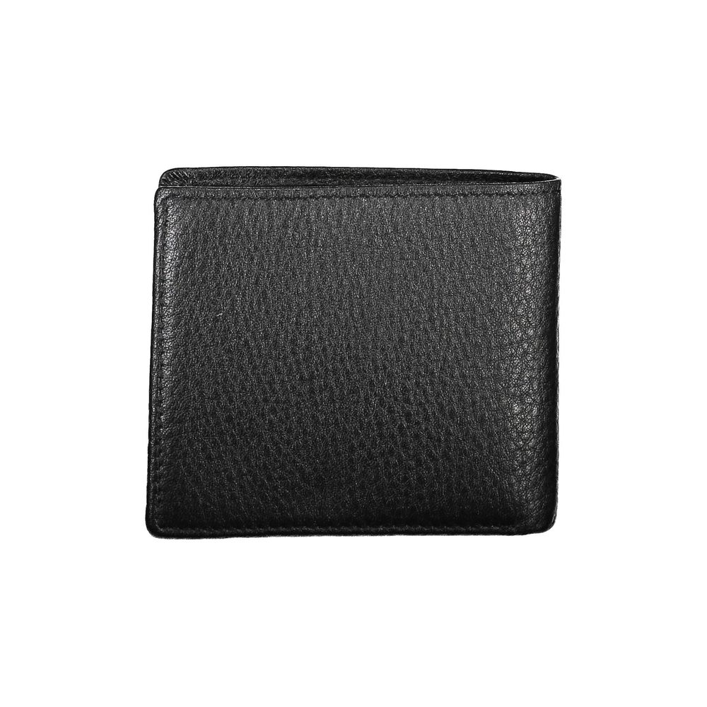 La Martina Black Leather Wallet Mens Wallet