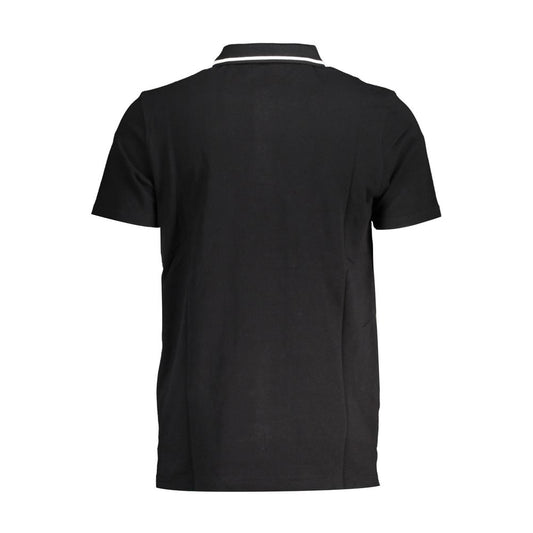 Fila Black Cotton Polo Shirt Mens T-Shirt