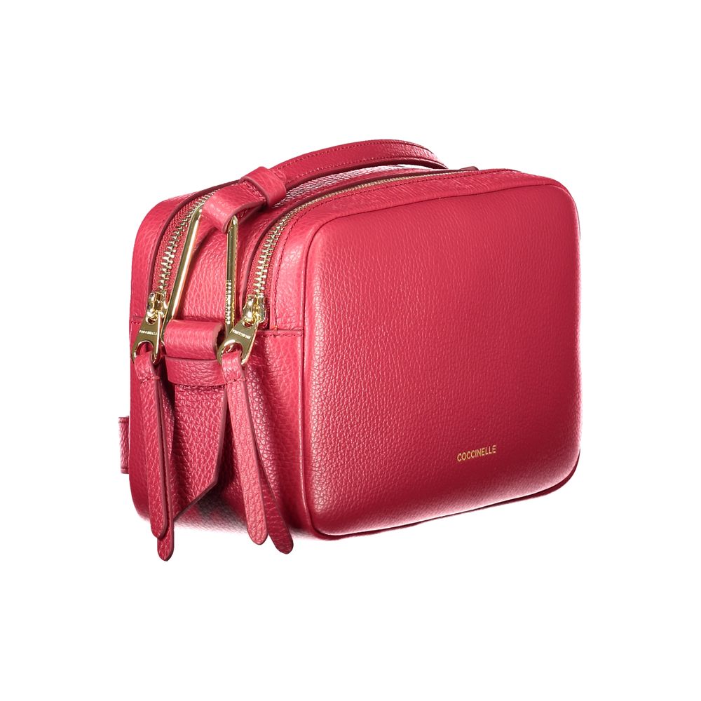 Coccinelle Red Leather Handbag Womens Shoulder Bag