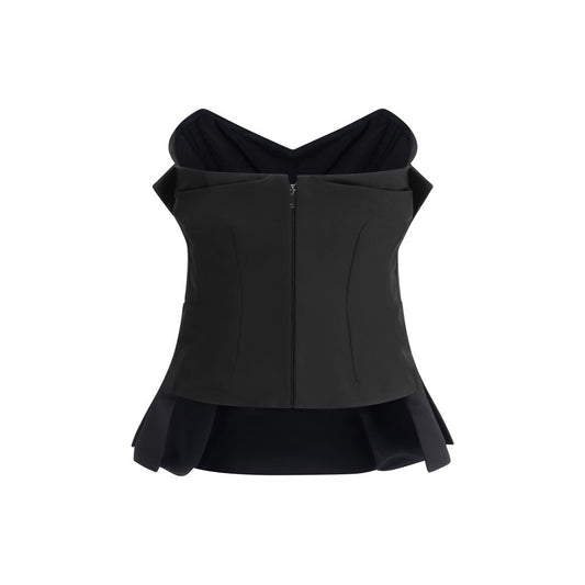 Alexander McQueen Black Polyester Top