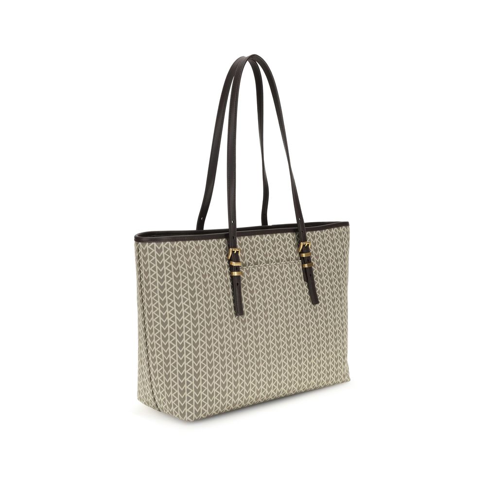 Michael Kors Quinn large jacquard logo Tote Bag Womens Shoulder Bag