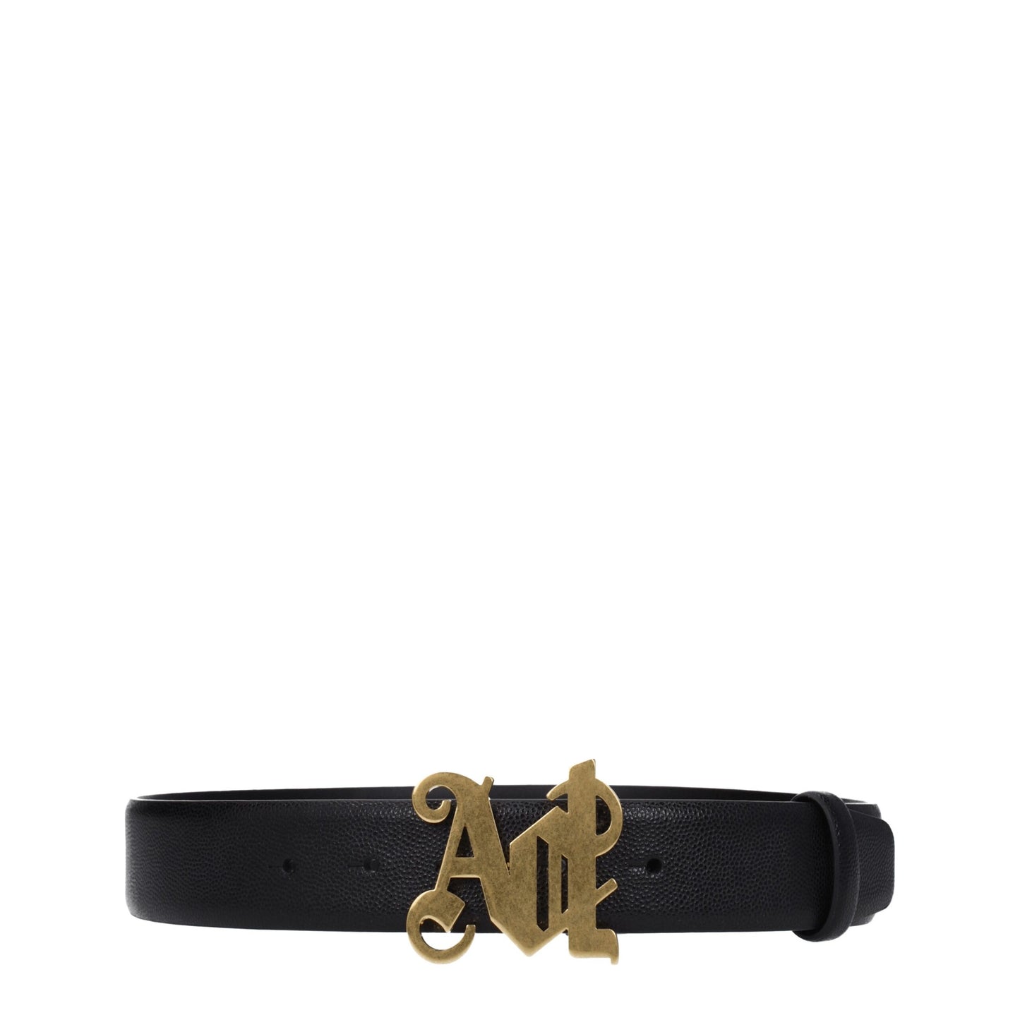 Palm Angels Black Leather Regular Belts Womens