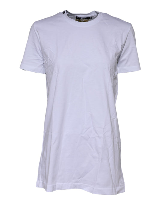 Dolce & Gabbana White Short Sleeves Crew Neck Top T-shirt