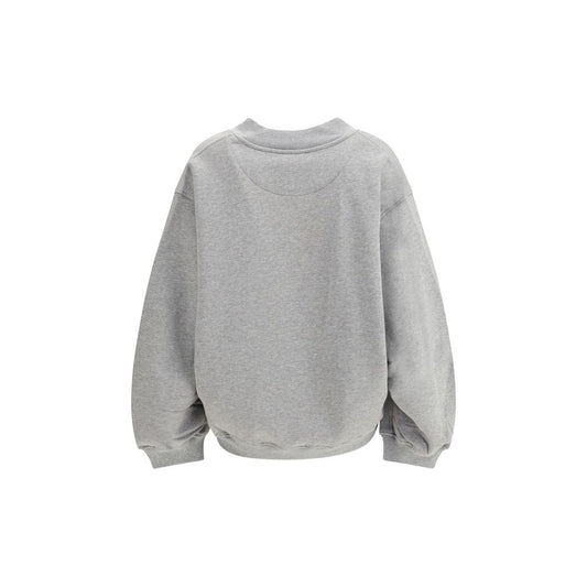 The Attico Gray Cotton Sweatshirt