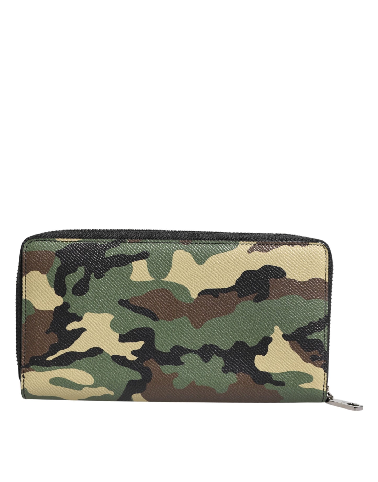 Dolce & Gabbana Multicolor Camouflage Logo Zip Around Continental Wallet Mens Wallet