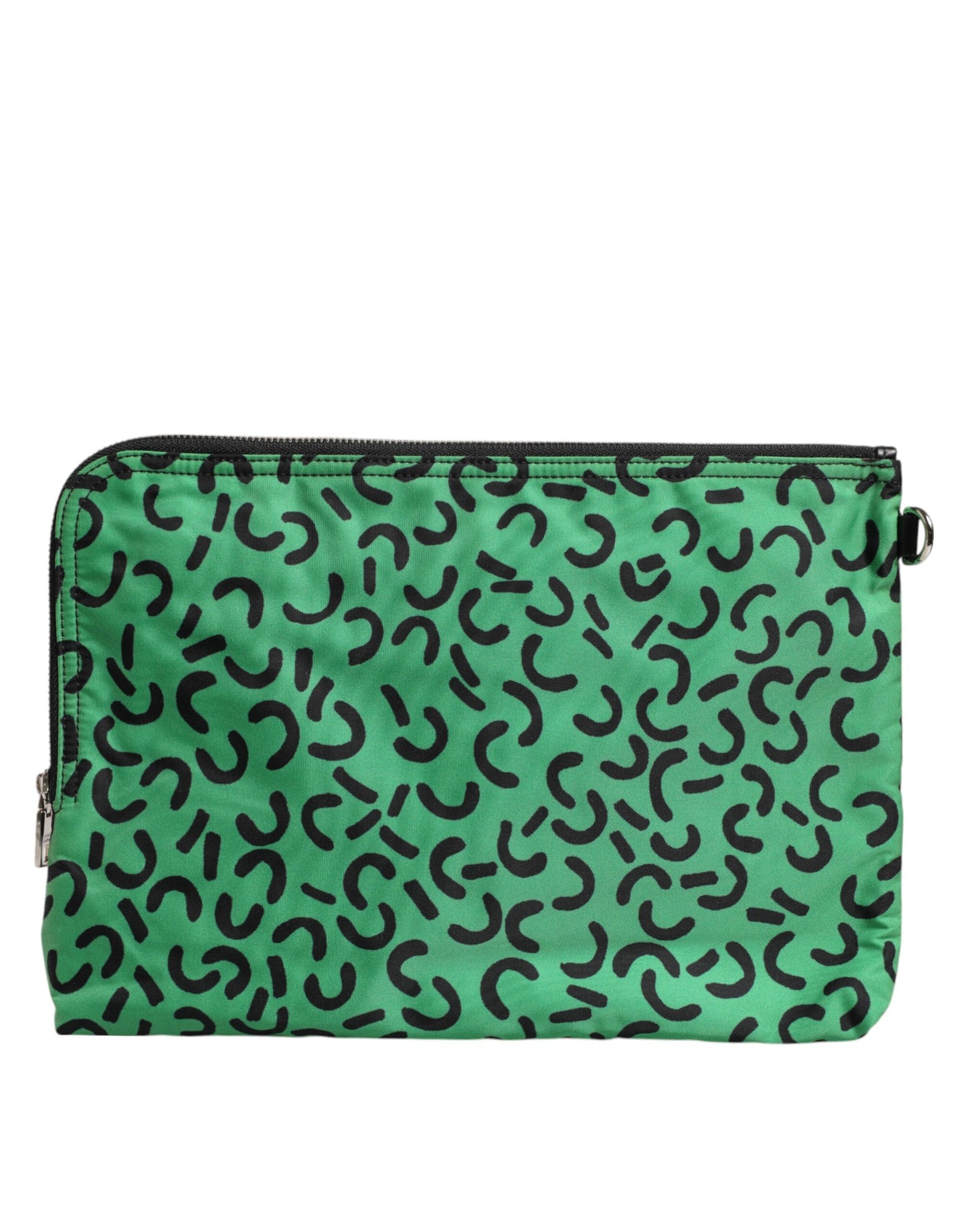 Dolce & Gabbana Multicolor Printed Nylon Logo Plaque Men Clutch Pouch Bag Mens Clutch Bag