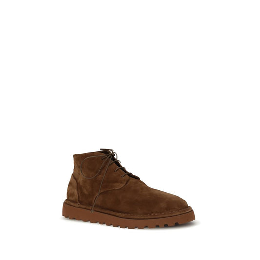 Marsell Brown Calf Leather Bos Taurus Lace-Up Boots