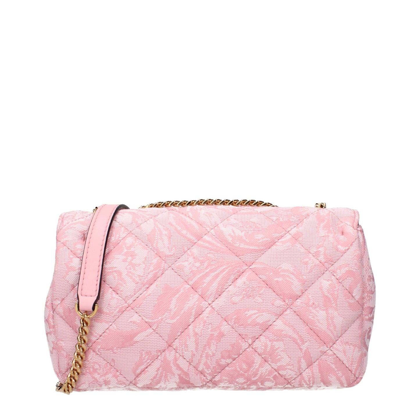 Versace Pink Fabric Shoulder Bag Womens Shoulder Bag