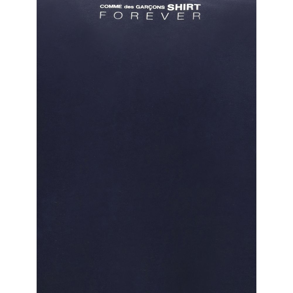 Comme Des Garçons Blue Cotton Long Sleeve T-Shirt Mens T-Shirt